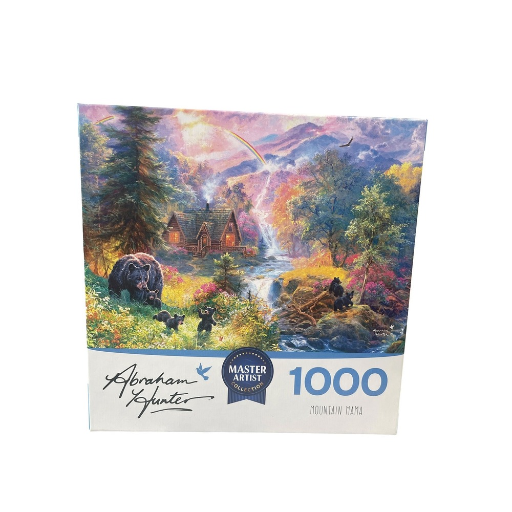 RoseArt Jigsaw‎ Puzzle 1000pc Multicolor Abraham Hunter Mountain Mama Cabin